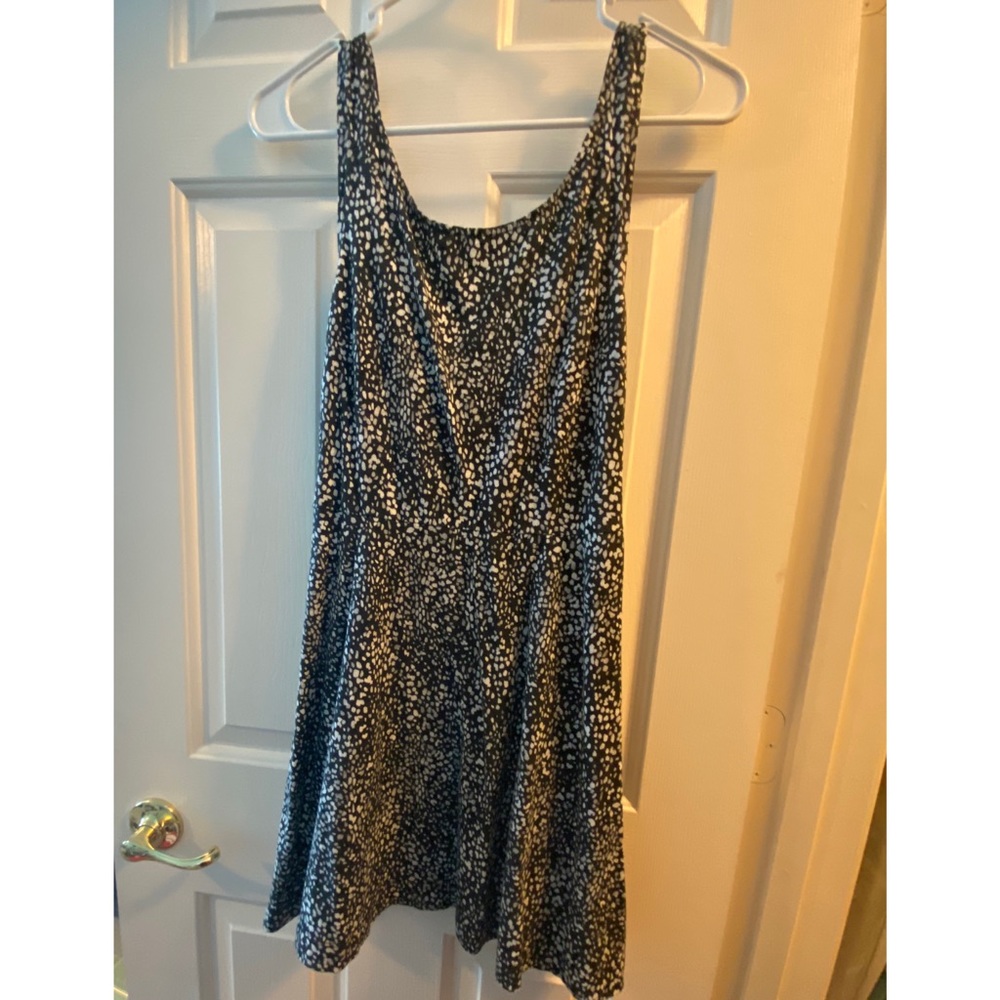 Black and White Dress with cross back detail